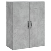 vidaXL Szafka wisząca, szarość betonu, 69,5x34x90 cm wariant 8