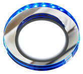 Oprawa Stropowa Oczko Candellux Ssp-23 Ch/Tr+Bl 8W Led 230V Ring Led Niebieski