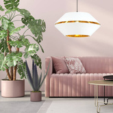 Lampa wisząca  PIANO 1 WHITE/GOLD