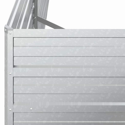 Donica do podwyższonej rabaty, 160x40x45 cm, stal galwanizowana