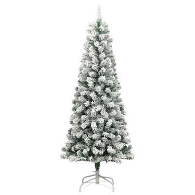 Sztuczna choinka zawiasowa, ośnieżona, 240 cm