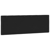 Poduszka na wezgłowie, Hanko, czarna, 140 cm, aksamitna