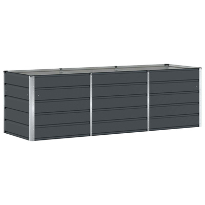 Donica Antracyt 240 x 80 x 75 cm Stal