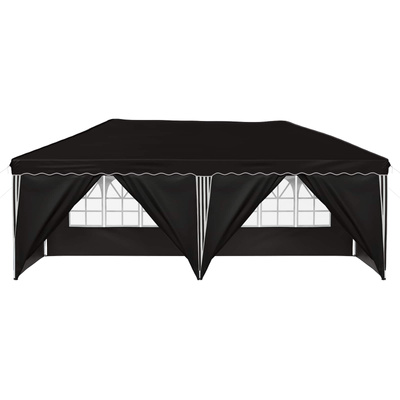 Namiot imprezowy rozkładany 575 x 288 x 245 cm Czarny