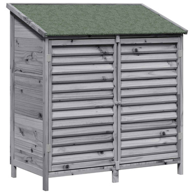 Shed ogrodowy Szary 106 x 56 x 113,5 cm Drewno Świerkowe