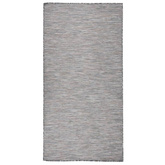 vidaXL Dywan zewnętrzny o płaskim splocie 100x200cm, brązowo-niebieski