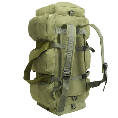 Torba wojskowa 3-w-1, worek w stylu militarnym, 90 L, oliwkowa