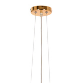 Lampa sufitowa miedziana kula z metalowych rurek E27 Abros Candellux 31-09074