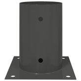Okrągły kotwicy gruntowej 4 pcs antracytowy 15 x 15 x 15 cm