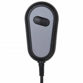 vidaXL Elektryczny fotel masujący, ciemnoszary, tkanina