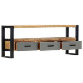 vidaXL Szafka pod TV, 130x30x50 cm, lite drewno mango