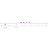 Drzwi przesuwne 90 x 210 cm Lite Drewno Sosnowe (Nieobrobione)