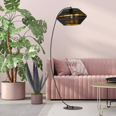 Lampa stojąca  MALIA LP BLACK/GOLD