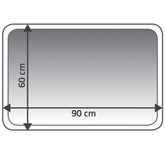 RIDDER Dywanik łazienkowy Coins, 60 x 90 cm, czerwony 7103306