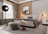 Lampa stojąca OSLO LP BLACK/OPAL