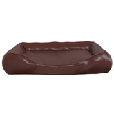 vidaXL Legowisko dla psa, brązowe, 80x68x23 cm, sztuczna skóra