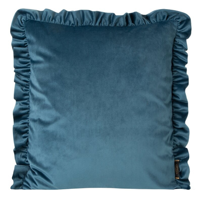 Poszewka Velvet niebieska 45x45