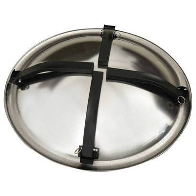 vidaXL Palenisko i grill 2-w-1, z pogrzebaczem, 56x56x49 cm, stal