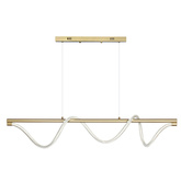 Lampa wisząca Serpente DDXZ003 55W złota - wężyk splot