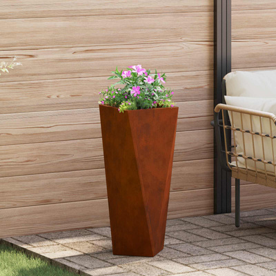 Donica 2 pcs Rdzawy 30 x 30 x 75 cm