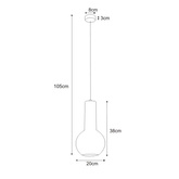 Lampa wisząca K-4520 z serii ARVI BLACK KAJA