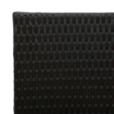 Wysoki Doniczka Czarny 55 x 22 x 70 cm polirattan