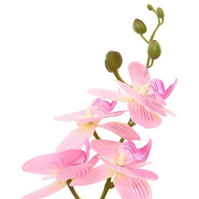 Sztuczny kwiat orchidei w doniczce różowy 45 x 15 x 65 cm