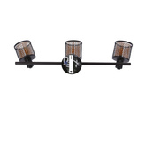Lampa sufitowa kawowe złoto klosz bursztyn 3xE14 Canabera Candellux 93-82541