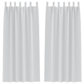 Firany blackout z kółkami 2 pcs Jasnoszary 225 x 140 cm