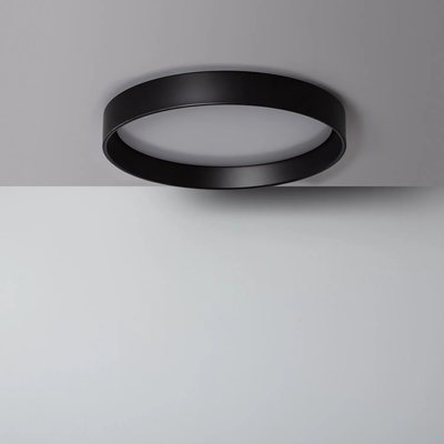 Plafon LED 21W Okrągły Czarny 3 Barwy Świecenia CCT 45Cm Abruzzo Nero