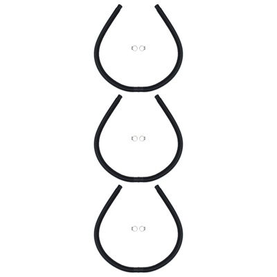 Solarne podgrzewacze wody w basenie, łuki, 3 szt., 110x65 cm