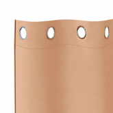 Firany blackout z kółkami 2 pcs Jasny Brąz 225 x 140 cm