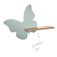 Kinkiet półeczka LED 5W 4000K IQ Kids Butterfly miętowy 21-85160