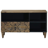Szafka pod telewizor Brązowy 80 x 33 x 46 cm Drewno z mango