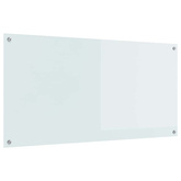 Panel kuchenny Biały 120 x 60 cm szkło hartowane