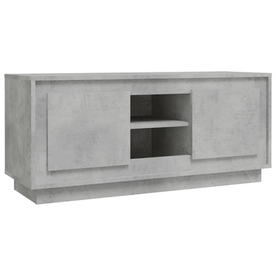 Szafka pod TV, szarość betonu, 102x35x45 cm vidaXL