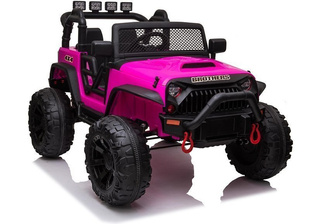 Auto Terenowe Na Akumulator Jeep JC666 Światła LED MP3 Pilot Różowy