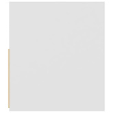 Szafka pod TV z oświetleniem LED, biała, 120x35x40 cm vidaXL