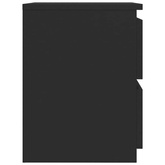 Szafki nocne 2 szt., czarne 30x30x40 cm materiał drewnopochodny