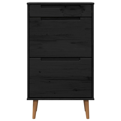 Szafka na buty MOLDE 59,5 x 35 x 103 cm Lite drewno sosnowe