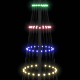 Choinka świąteczna LED z podstawą Wielokolorowe 184.5 cm Metal