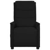 vidaXL Elektryczny fotel masujący, czarny, sztuczna skóra