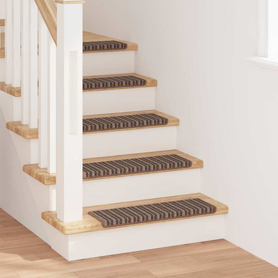 Samoprzylepne maty na schody 15 pcs Brązowy 65 x 21 x 4 cm