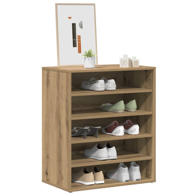 Szafka na buty, dąb artisan 60x35x70 cm materiał drewnopochodny
