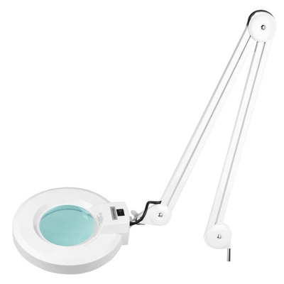 Lampa lupa S4 + statyw biała 114428