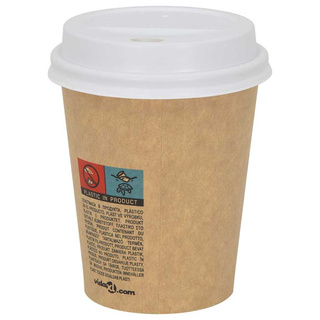 Pokrywki do kubków papierowych do kawy, Ø80 mm, 8oz, 1000 szt.
