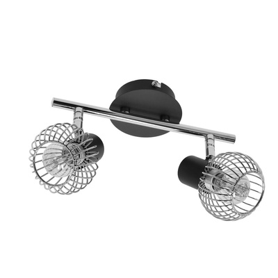 Lampa ścienna candellux oslo 92-61843 listwa e14 czarny/chrom