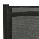 vidaXL Składane krzesła ogrodowe 2 szt., textilene i aluminium, czarne