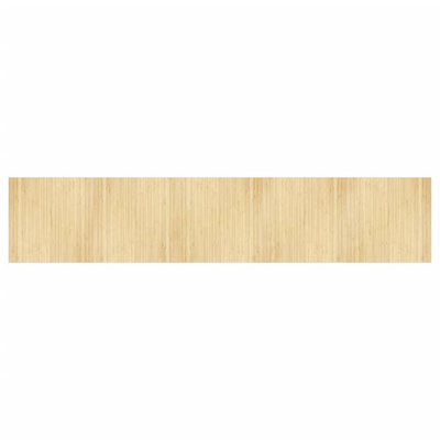 Dywan prostokątny, jasny naturalny, 100x500 cm, bambusowy vidaXL