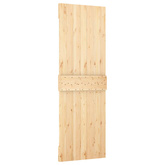 Drzwi przesuwne Naturalny i czarny 70 x 210 cm